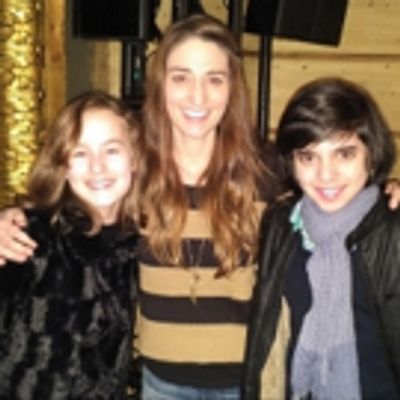 Exclusive Photo Flash: Sydney &amp; Jake Lucas, Oscar Williams Visit Sara Bareilles at WAITRESS!