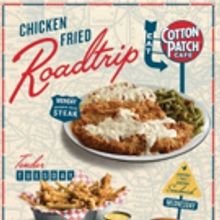 Cotton Patch Cafe Launches Chicken Fried Road Trip