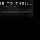 License to Thrill - The Cars of James Bond [Infographic]