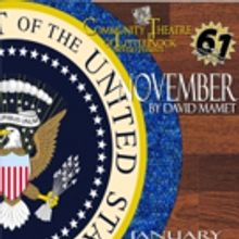 Open Auditions for CTLR's Winter Comedy NOVEMBER, by David Mamet