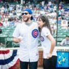 Exclusive Photo Coverage: ON YOUR FEET Stars Ana Villafañe and Josh Segarra Throw Out First Pitch at Chicago Cubs Game