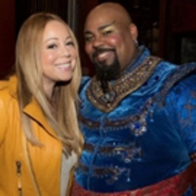 Photo Flash: Mariah Carey Visits ALADDIN on Broadway
