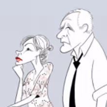 BWW Exclusive: Ken Fallin Draws the Stage -Jeff Daniels and Michelle Williams in BLACKBIRD
