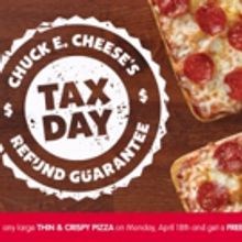 Chuck E. Cheese's Puts the FUN in Refund with Tax Day BOGO Offer