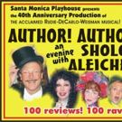 AUTHOR! AUTHOR! - AN EVENING WITH SHOLOM ALEICHEM Returns to Santa Monica Playhouse…