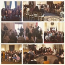 Photo Flash: History Has Its Eyes on the White House! Students Spend the Day with…