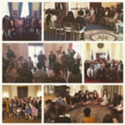 Photo Flash: History Has Its Eyes on the White House! Students Spend the Day with HAMILTON in D.C.