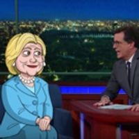 VIDEO: Stephen Colbert Recaps Day 2 of DNC, Interviews Cartoon Hillary Video