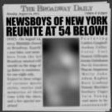 Former NEWSIES Paper Boys to Reunite Tonight at 54 Below