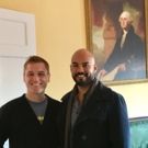 Photo Flash: HAMILTON's George Washington, Nicholas Christopher, Visits Hamilton…