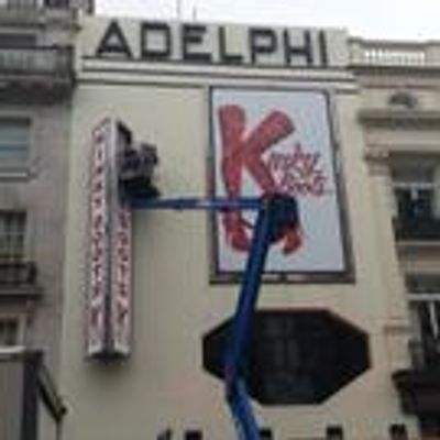Photo Coverage: Marquee Is Up At The Adelphi For KINKY BOOTS!
