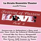 La Strada Ensemble Theater Returns with CRAZY LOVE PART II: A FESTIVAL OF PASSION
