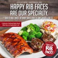 Tony Roma's Brings Out the Bibs for National Baby Back Ribs Day