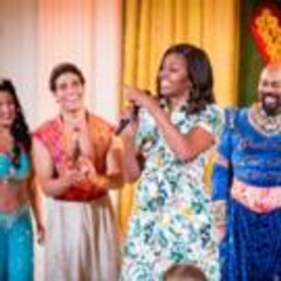 Photo Flash: ALADDIN Cast Gets Standing Ovation, First Lady&#039;s Praise at the White House
