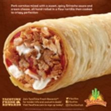 New From TacoTime: Sriracha Pork Crisp Burrito