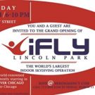 iFLY to Open in Chicago's Lincoln Park, 3/16