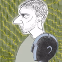 BWW Exclusive: Ken Fallin Draws the Stage - Simon McBurney in THE ENCOUNTER