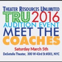 Theater Resources Unlimited Hosts 'MEET THE COACHES' Session This Weekend