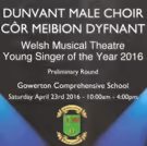 Welsh Musical Theatre Young Singer of the Year 2016 Finalists Announced