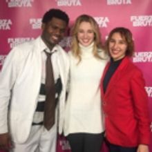 Photo Flash: JANE THE VIRGIN's Yael Grobglas Visits FUERZA BRUTA