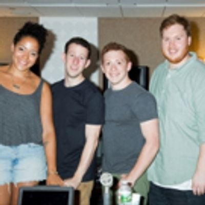 Photo Coverage: THE SPONGEBOB MUSICAL Cast Ditches Bikini Bottom for the Recording Studio!