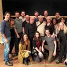 Photo Flash: Stephen Sondheim Surprises Cast of PRINCE OF BROADWAY in Rehearsal!