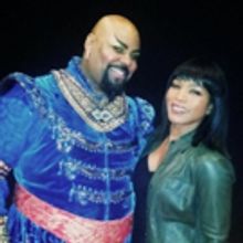Photo Flash: Stage and Screen Star Angela Bassett Visits ALADDIN on Broadway