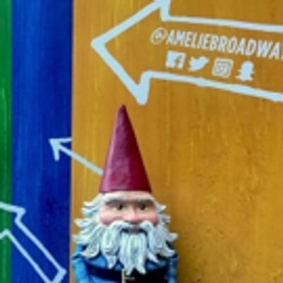 Photo Flash: Travelocity's Roaming Gnome Gets a Front Row Seat to AMELIE!