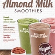 Planet Smoothie Introduces Non-Dairy Almond Milk