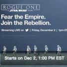 Twitter Announces Live Streaming Event for ROGUE ONE: A STAR WARS STORY