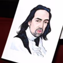 Photo Coverage: Look Around, Look Around! HAMILTON's Lin-Manuel Miranda Is Getting His Sardi's Portrait