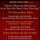 The Metropolitan Room Presents Opera New York's OPERA'S DESPERATE HOUSEWIVES & THE…