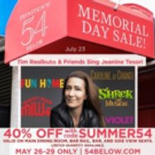 54 Below Announces Cabaret Benefit: Tim Realbuto & Friends Sing Jeanine Tesori