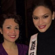 PHOTO: Miss Universe Takes In Broadway's ALLEGIANCE; Visits Lea Salonga Backstage