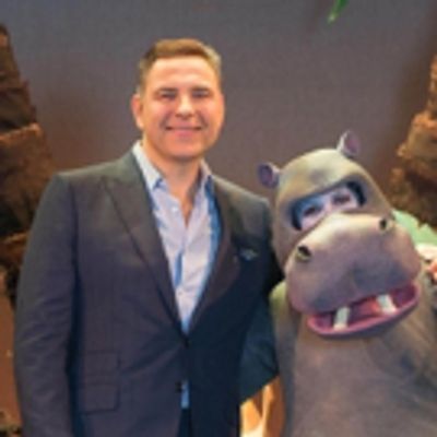 Photo Flash: David Walliams Visits the Set of THE FIRST HIPPO ON THE MOON