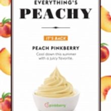 Pinkberry Sweetens Up the Menu with Return of Peach Frozen Yogurt