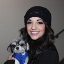 Photo Flash: ON YOUR FEET! Gets a Visit from Tinkerbelle the Dog