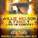 Willie Nelson and Family Coming to Outlaw Field at Idaho Botanical Garden in July