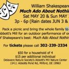 MUCH ADO ABOUT NOTHING to Play Abbott's Mill This May