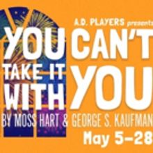 A.D. Players to Perform Comedy Classic YOU CAN'T TAKE IT WITH YOU