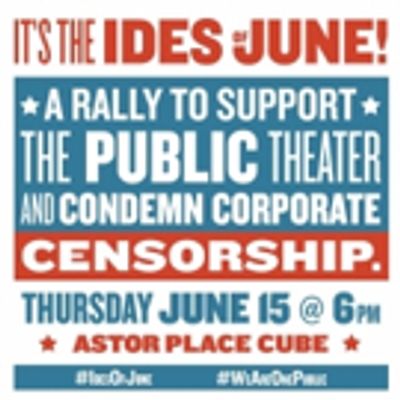 It's the Ides of June! Inside Yesterday's Rally in Support of  of Public Theater's JULIUS CAESAR