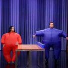 VIDEO: Zoe Kravitz Competes in 'Inflatable Flip Cup' on TONIGHT SHOW