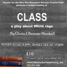 Theater for the New City to Present Staged Reading of CLASS, Play About White Rage