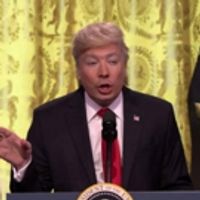 VIDEO: Late Night Hosts Rip Into Donald Trump's First Solo Press Conference Video