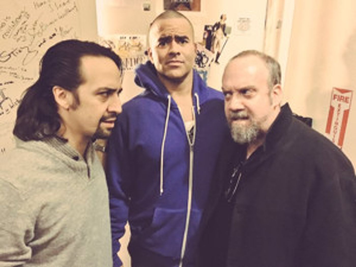 Photo Flash: Another Cabinet Battle? Paul Giamatti Confronts Lin-Manuel Miranda's Hamilton  Image