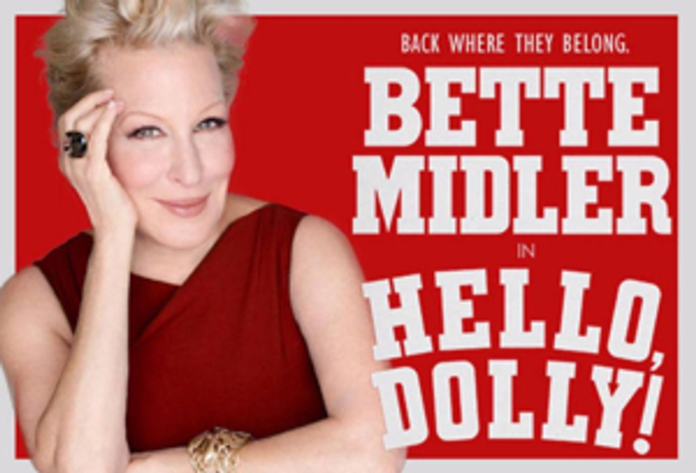 Place Your Bid Today with Charitybuzz to See Bette Midler's Final Performance in HELLO DOLLY! Place Your Bid Today with Charitybuzz to See Bette Midler's Final Performance in HELLO DOLLY! Image