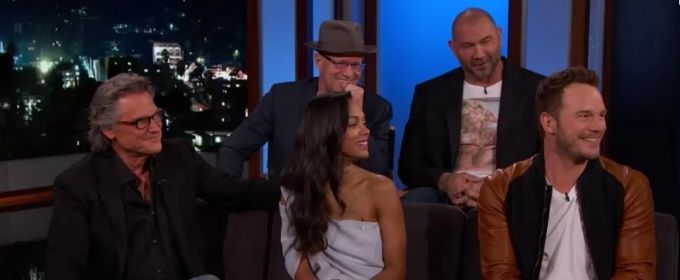 VIDEO: GUARDIANS OF THE GALAXY VOL 2 Cast Visits 'Kimmel'; Shares Clip! Video