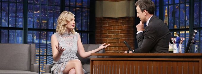 VIDEO: Beth Behrs Talks New Play 'A FUNNY THING HAPPENED' on 'Late Night' Video