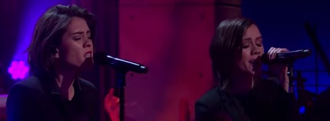 VIDEO: Tegan & Sara Perform 'Boyfriend' on LATE LATE SHOW Video