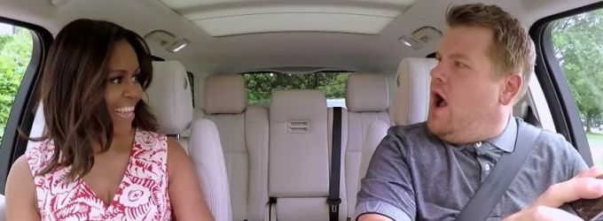 VIDEO: First Look - CORDEN's Carpool Karaoke with First Lady Michelle Obama! Video
